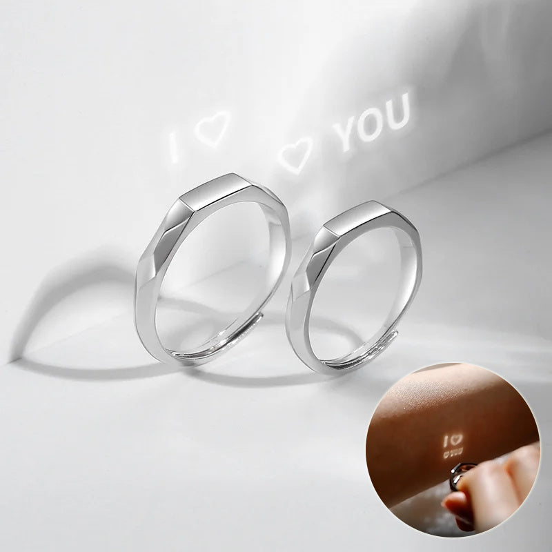 Love Pattern Engagement Ring