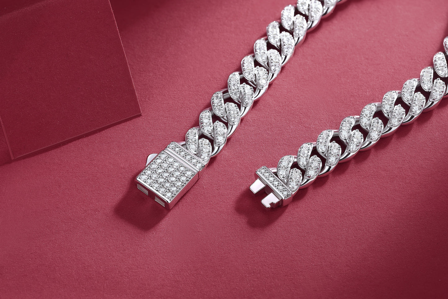 Elegant Diamond Silver Bracelet