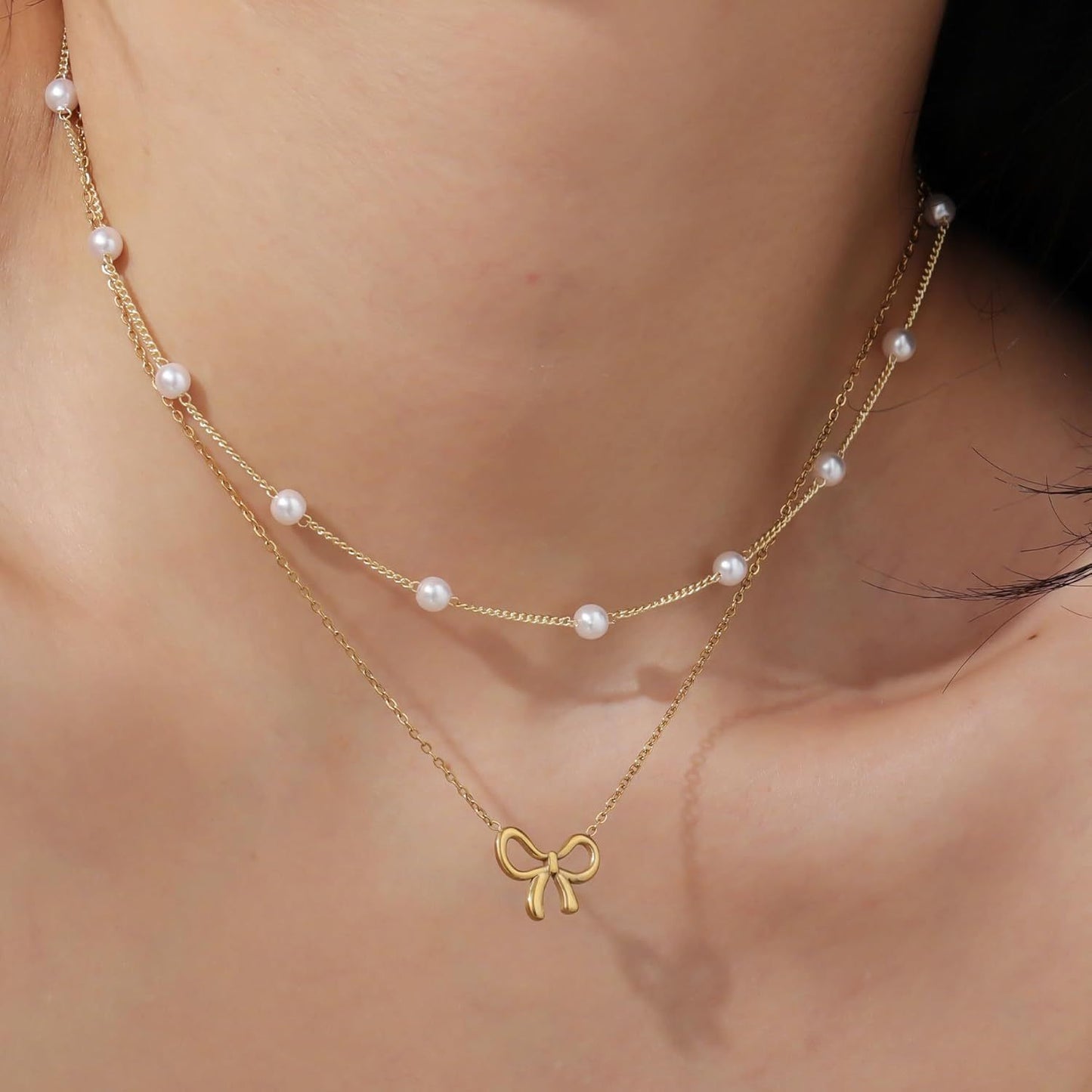 Elegant Pearl Choker Necklace for Women