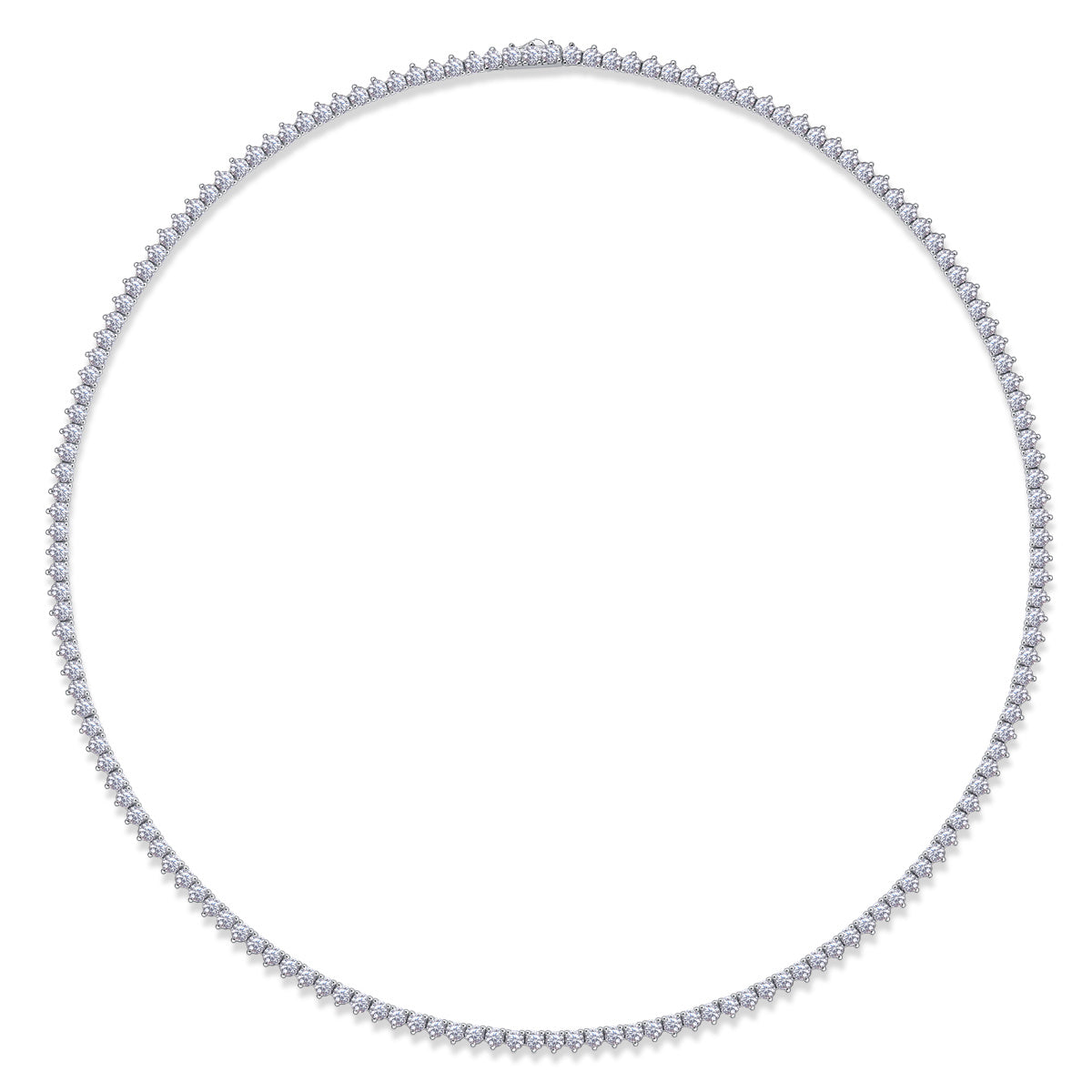 Luxury Silver Moissanite Necklace