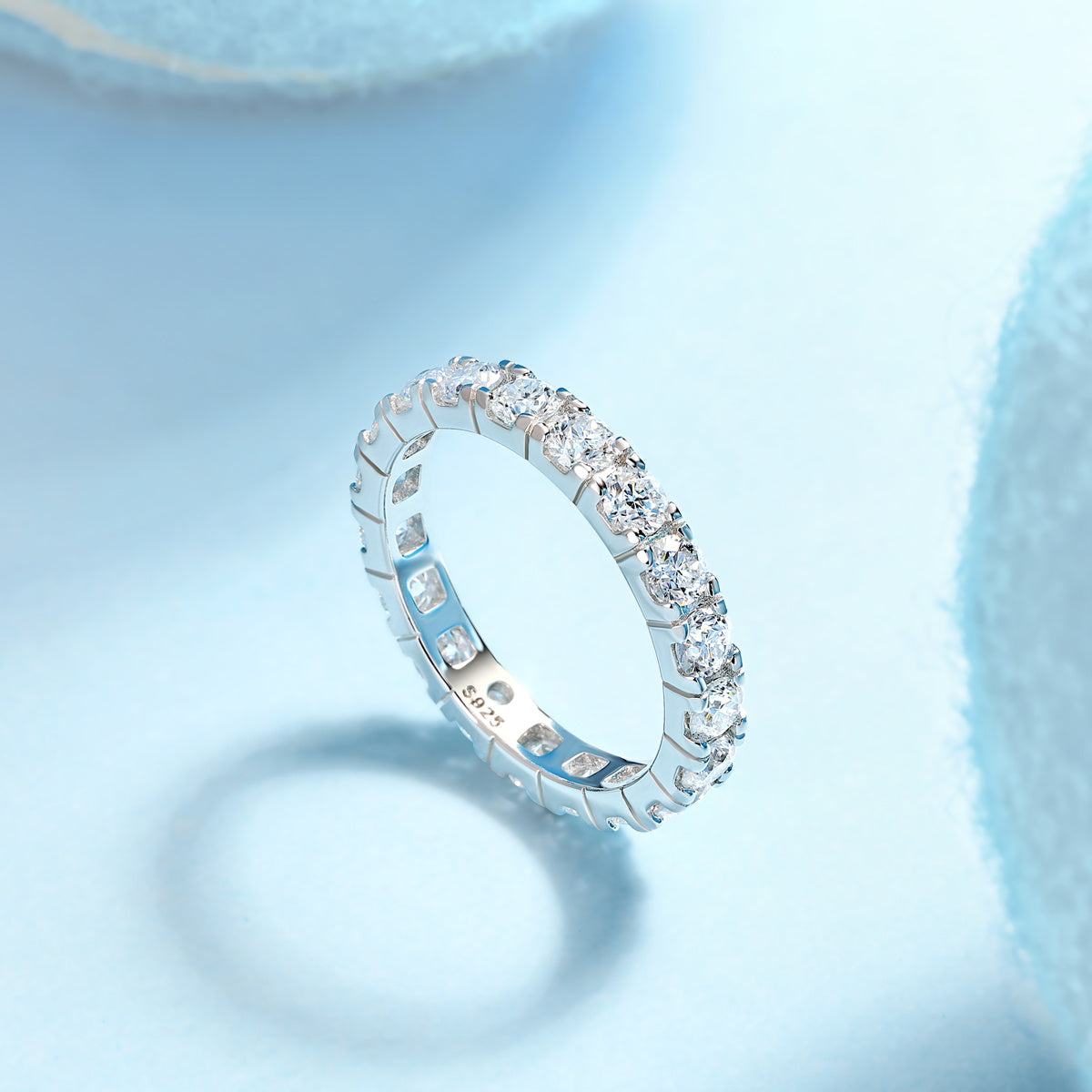 Elegant Starry Sky Diamond Ring