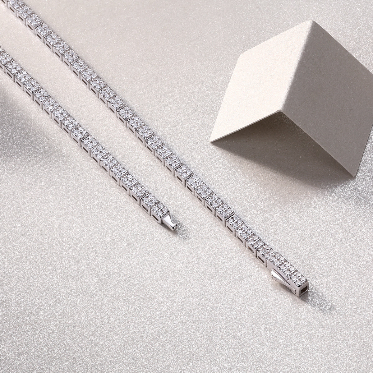 Luxury Winter Lake Diamond Necklace