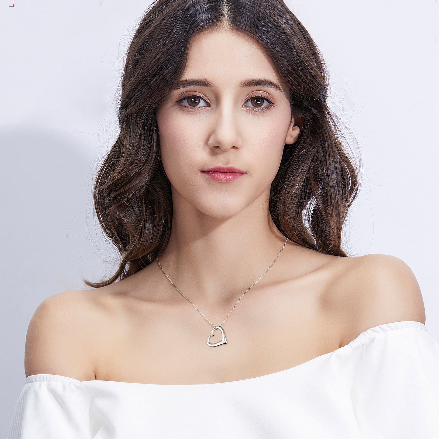 Elegant Heart Ash Necklace – Sterling Silver