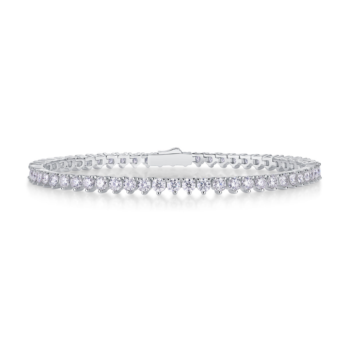 Luxe Silver Gem Bracelet