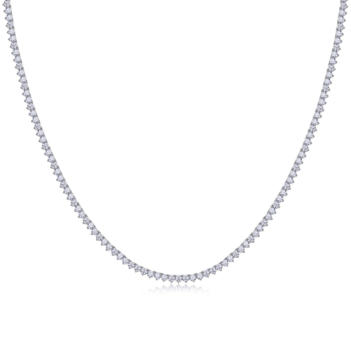 Luxury Silver Moissanite Necklace