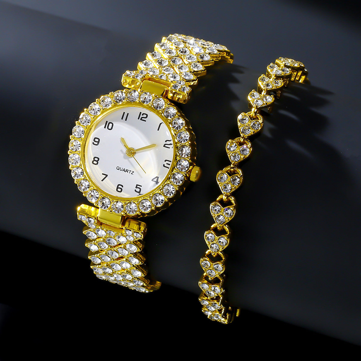 Stylish Ladies' Watch & Bracelet Gift Set