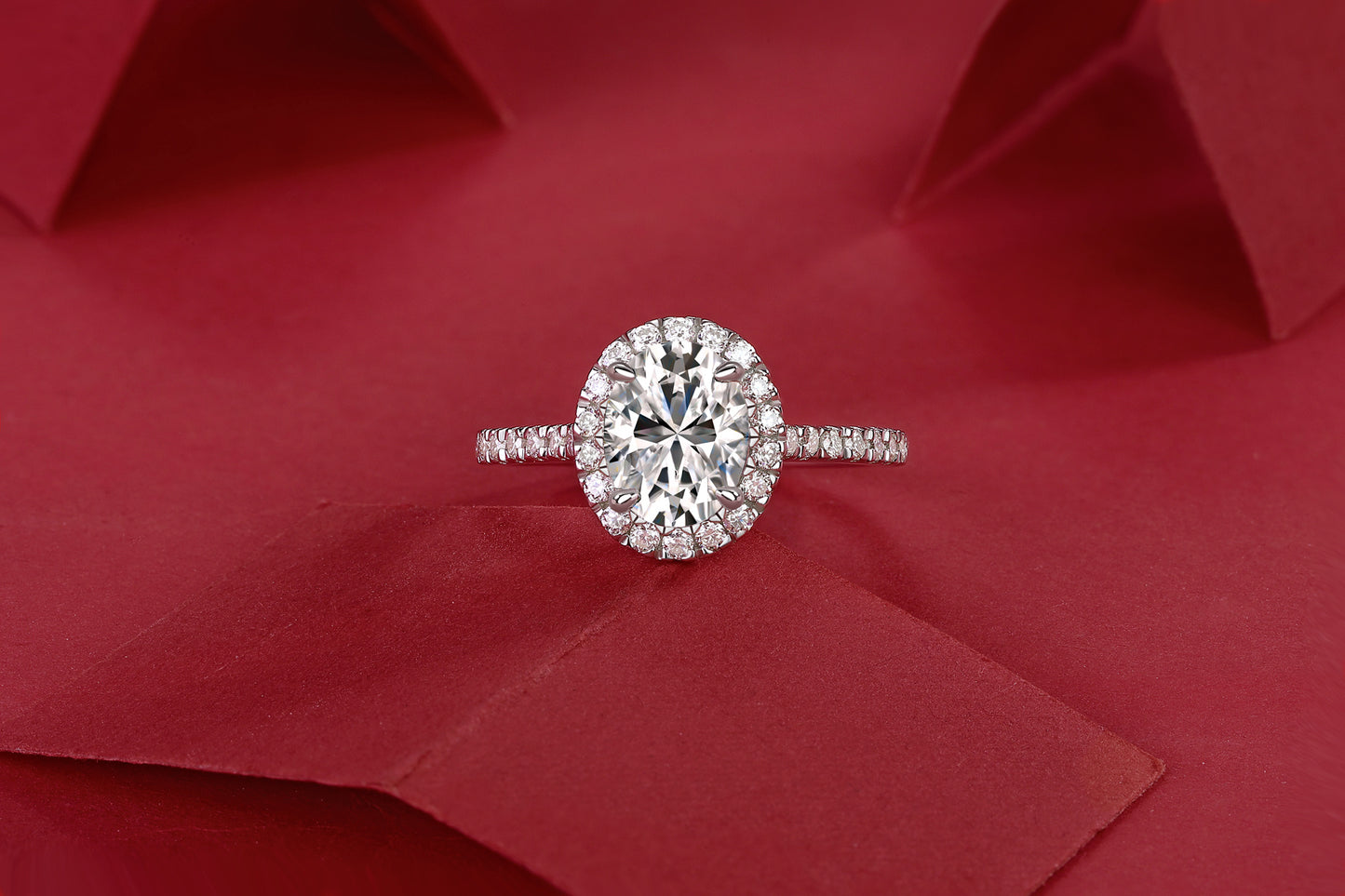 Elegant Silver Moissanite Ring