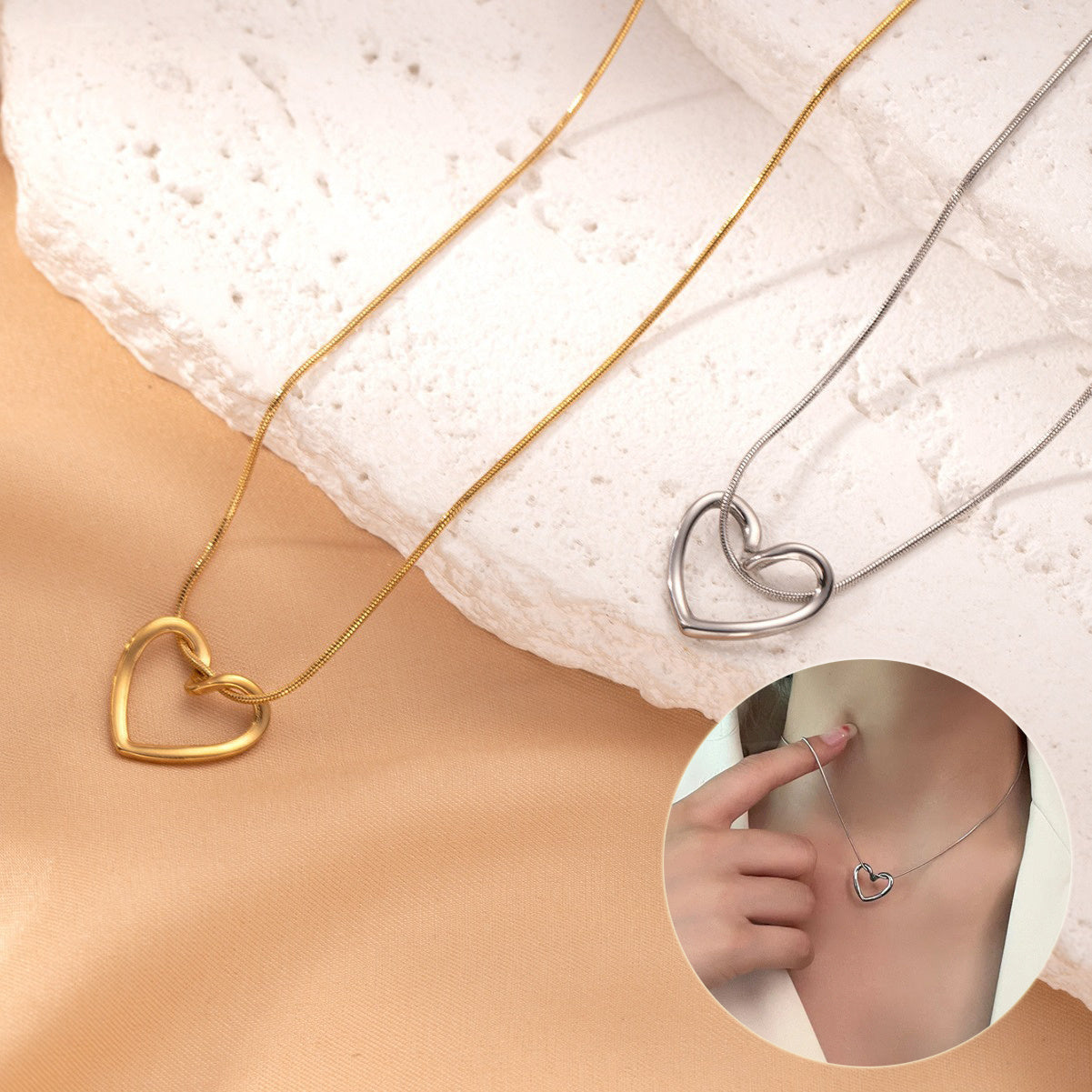 Trendy Hollow Heart Jewelry Gift