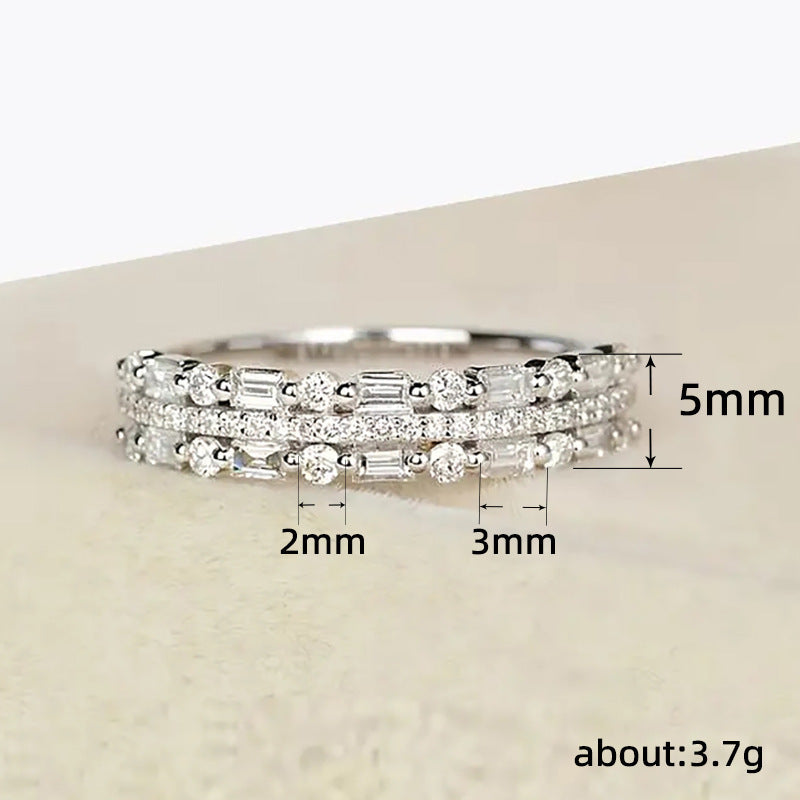 Three-Layer Circle Ring for Women