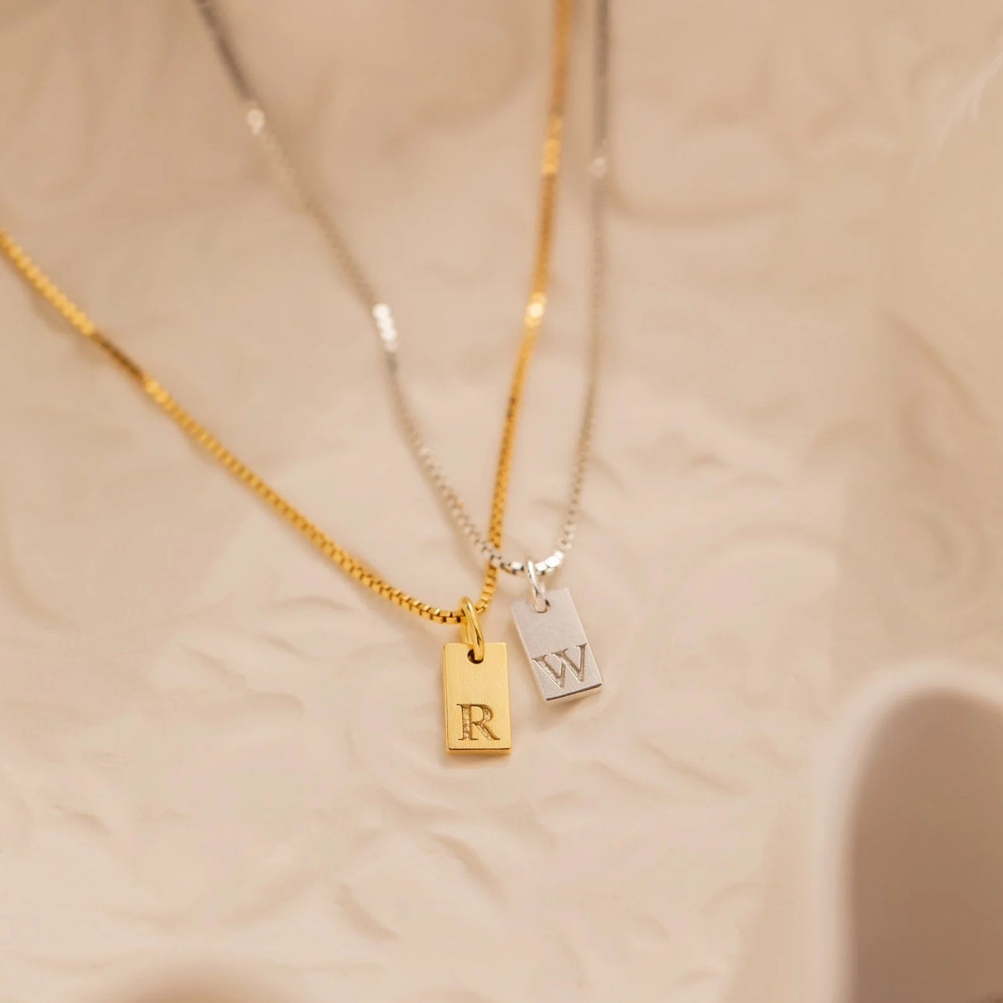 Sleek Hanging Tag Necklace