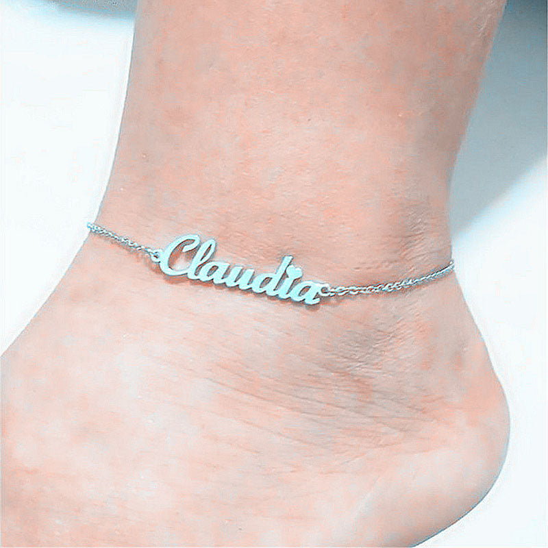 Elegant Initial Anklet for Women