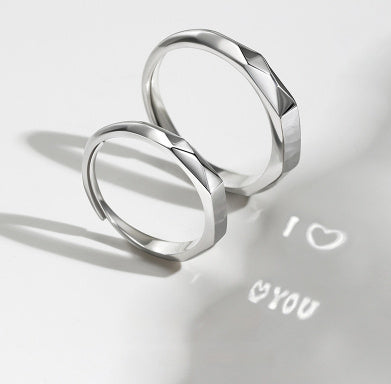 Love Pattern Engagement Ring
