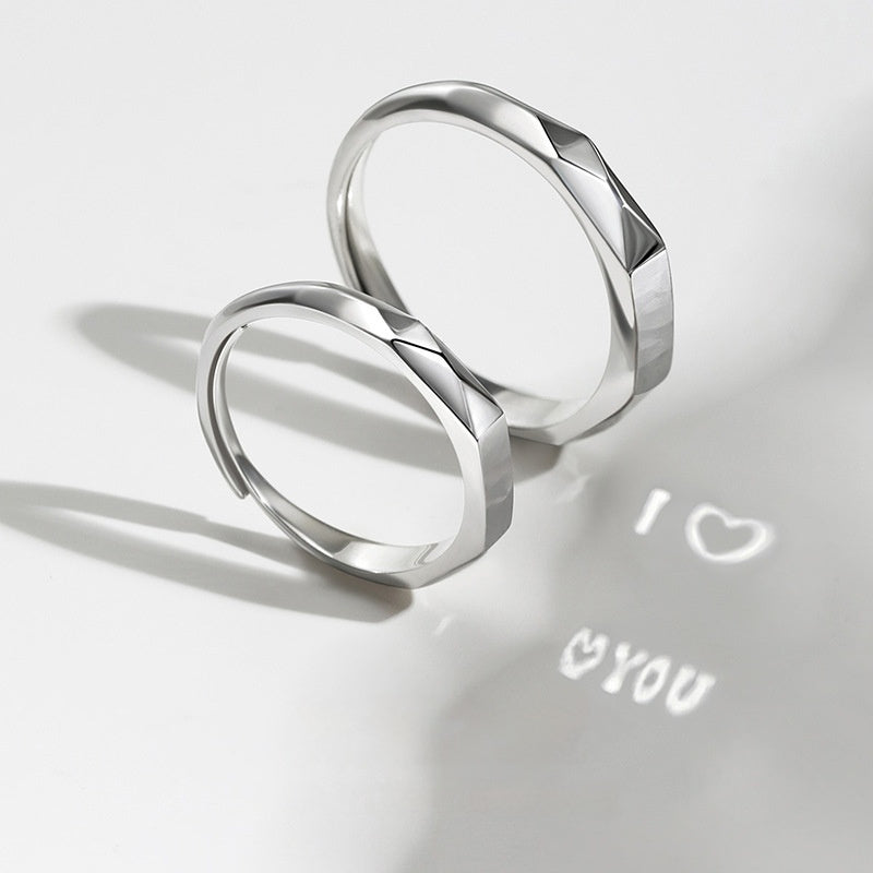 Love Pattern Engagement Ring