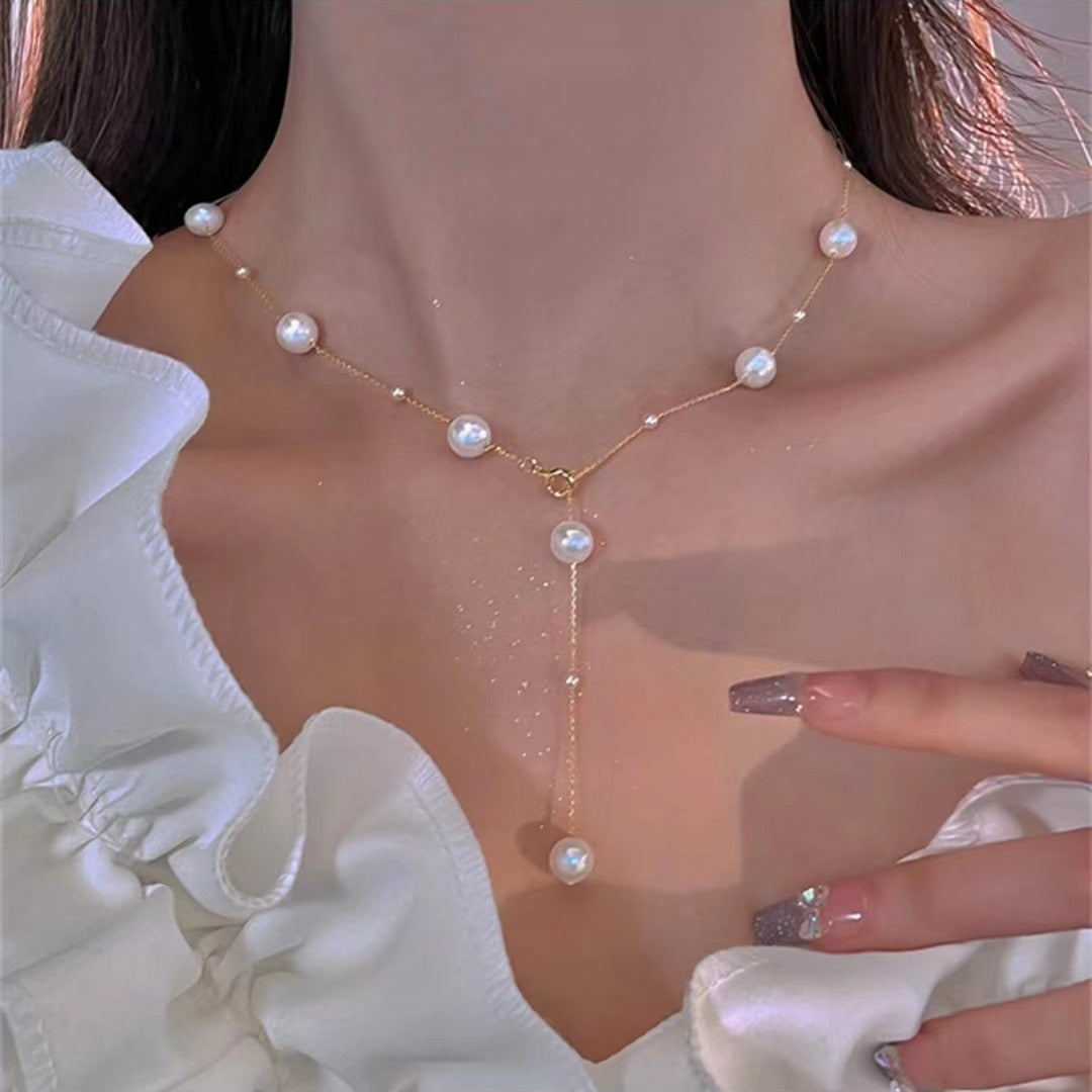 Trendy Starry Pearl Choker for Women