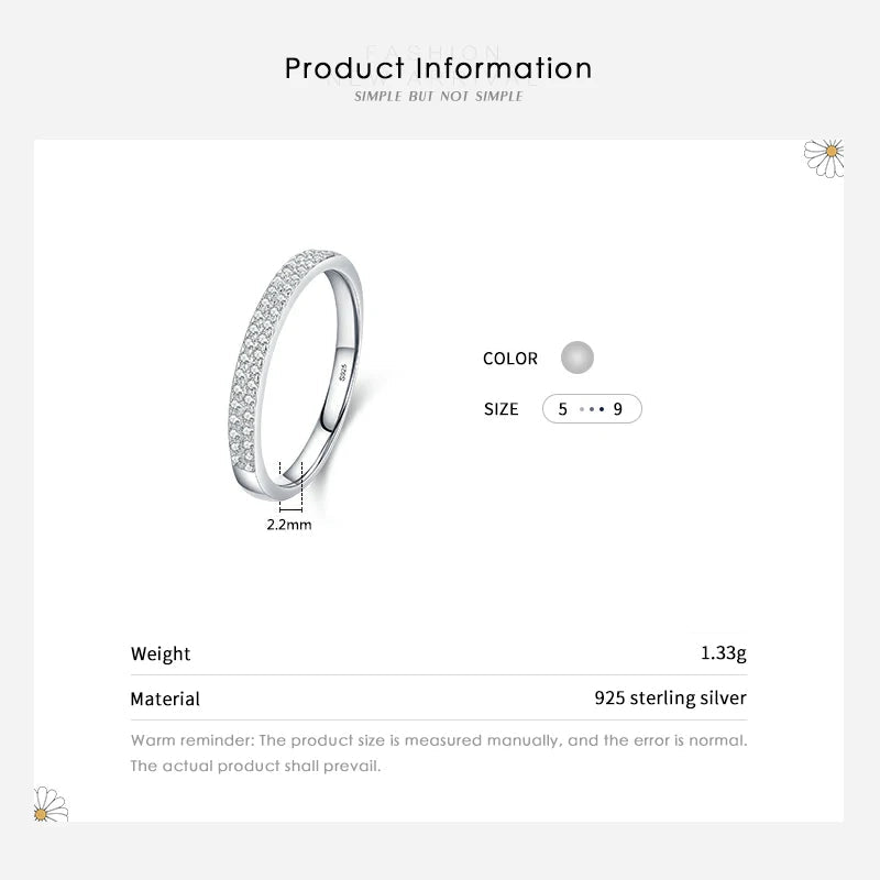Eternal Sparkle Sterling Ring