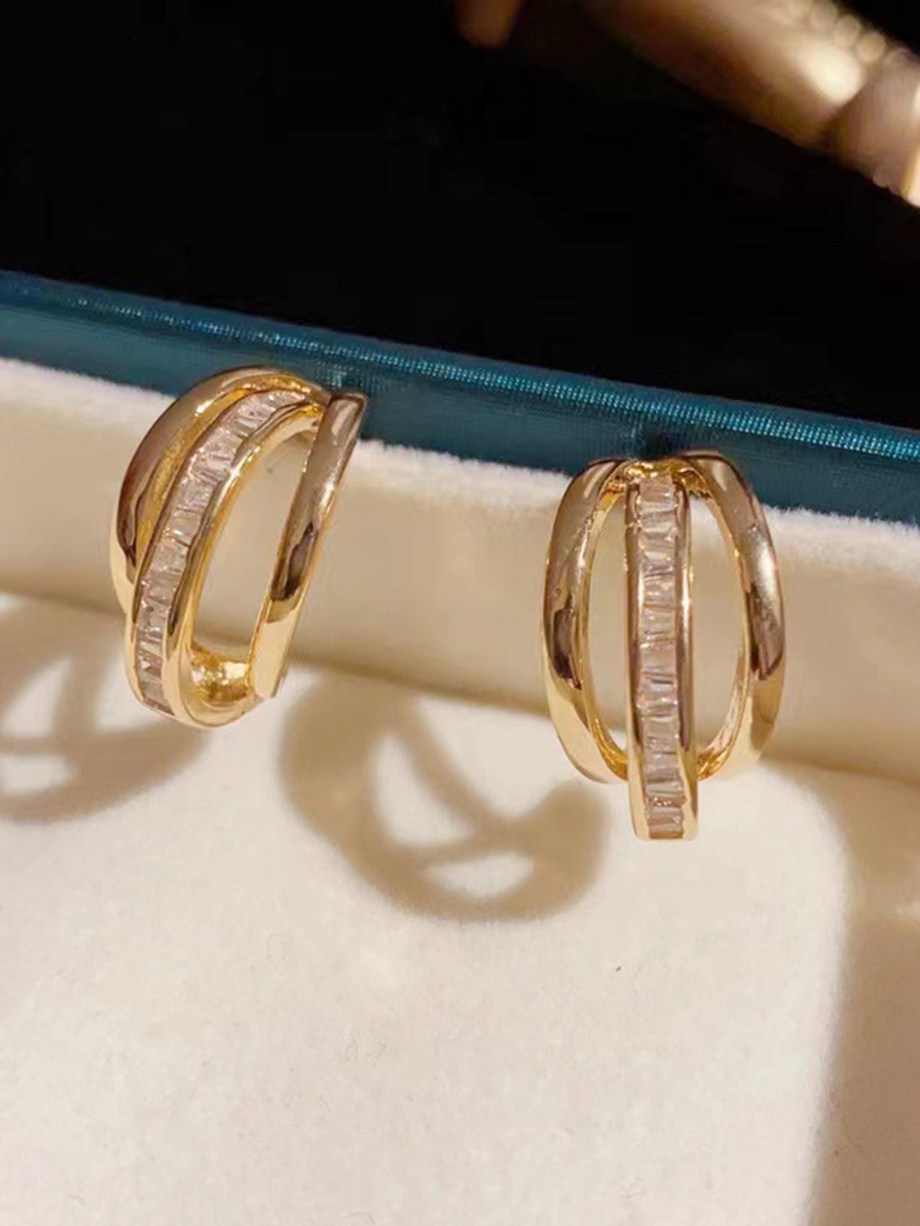 Trendy Zircon Stud Earrings for Women