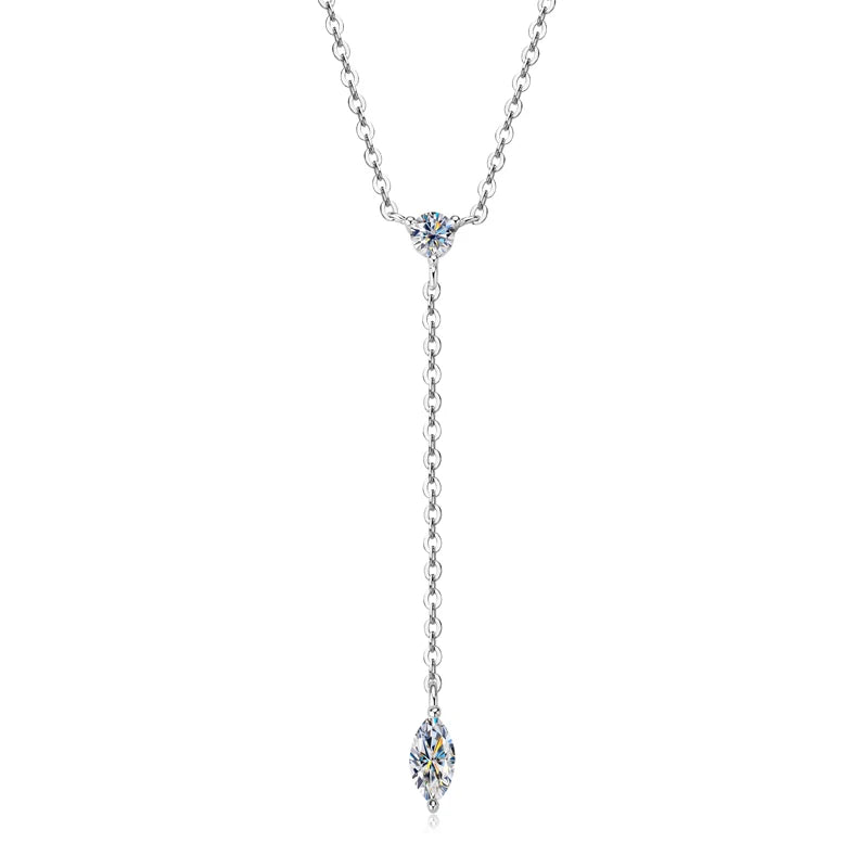 Women’s Marquise Moissanite Necklace