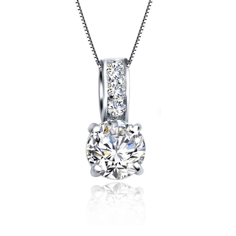 Silver CZ Jewelry Set for Women