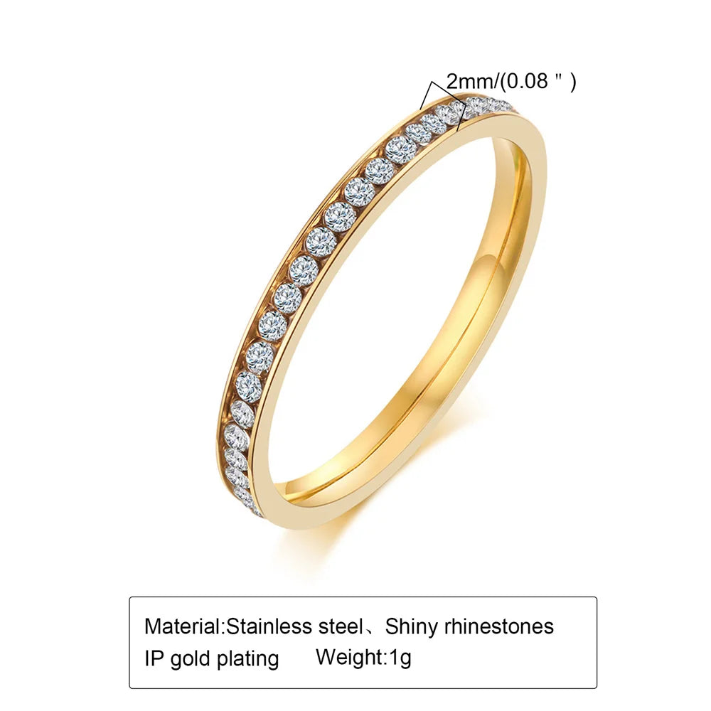 Gold & Silver Wedding Band - Women's Fashion Ring