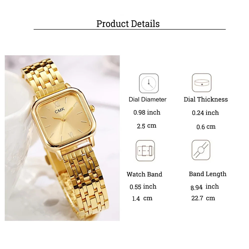 Diamond-Style Watch and Jewelry Set