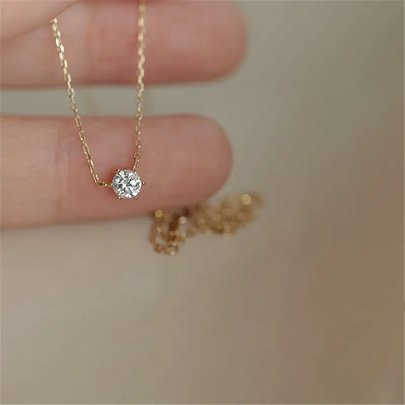 Elegant Zircon Pendant Necklace
