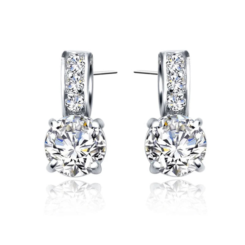 Silver CZ Jewelry Set for Women