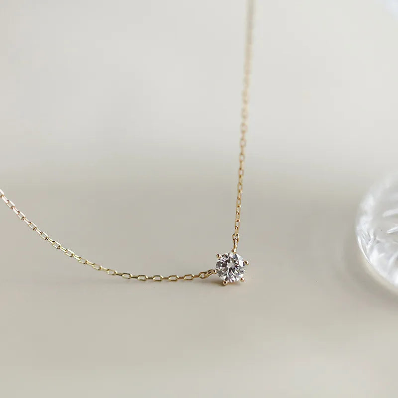 Elegant Zircon Pendant Necklace