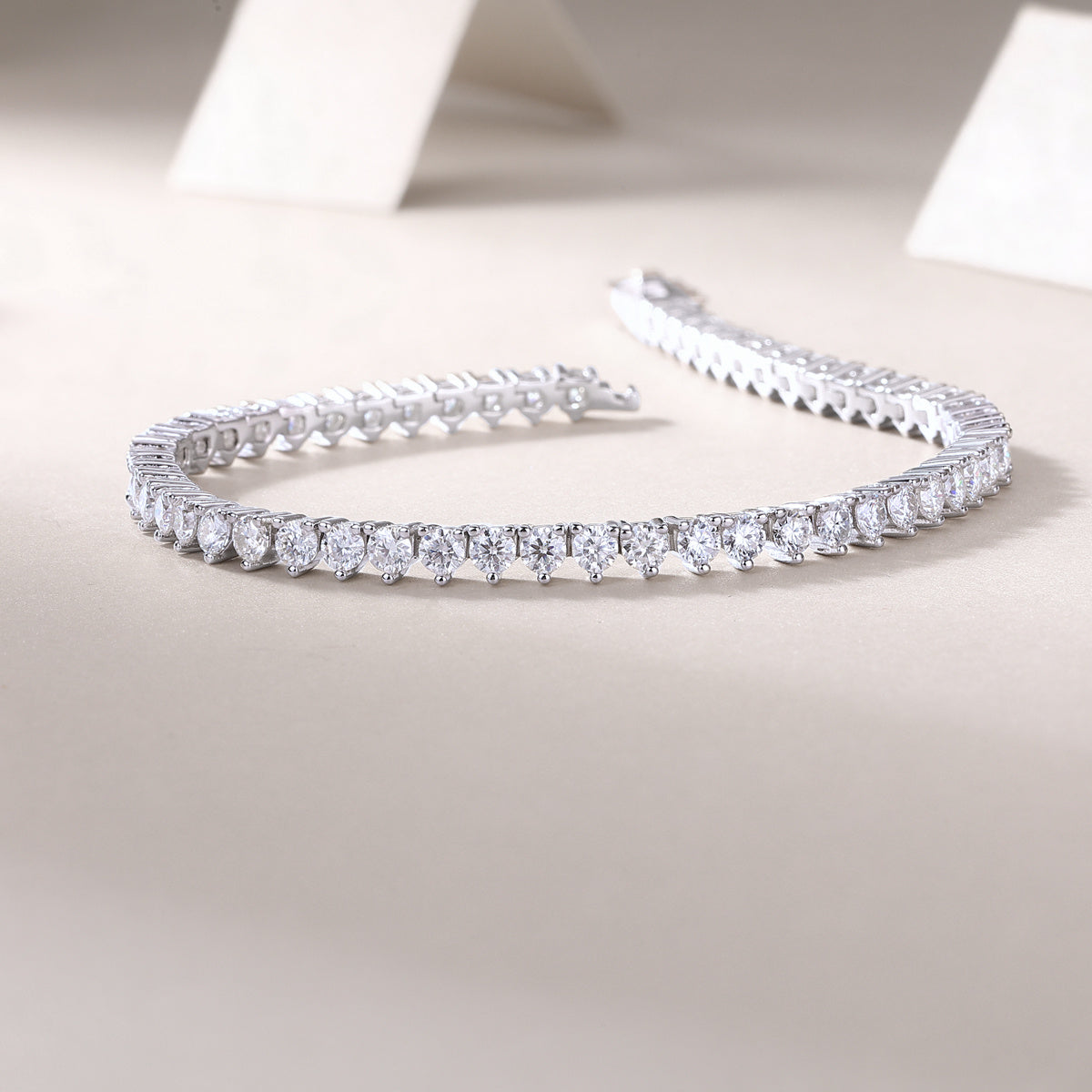 Luxe Silver Gem Bracelet