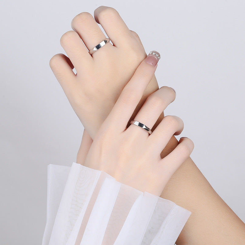 Love Pattern Engagement Ring