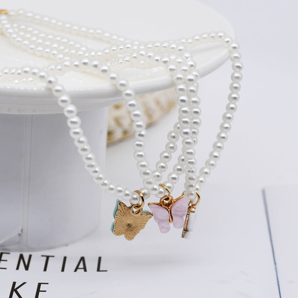 Women’s Opal and Pearl Bow Necklace
