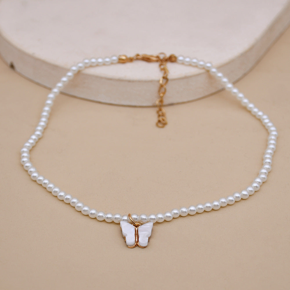 Women’s Opal and Pearl Bow Necklace