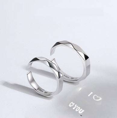 Love Pattern Engagement Ring