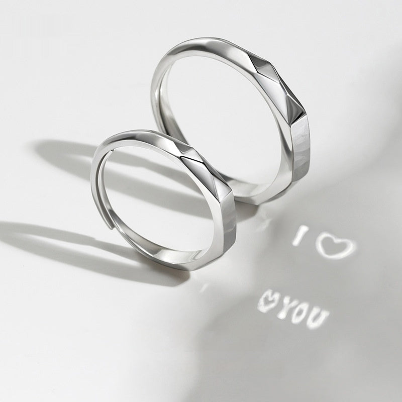 Love Pattern Engagement Ring