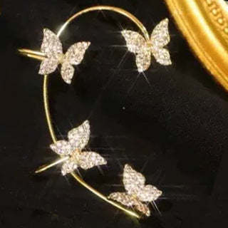 Butterfly Ear Clip & Hook Earrings