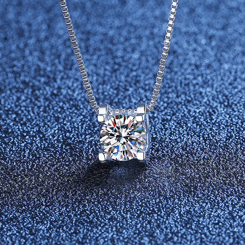 Women's Silver Bullhead Charm Necklace