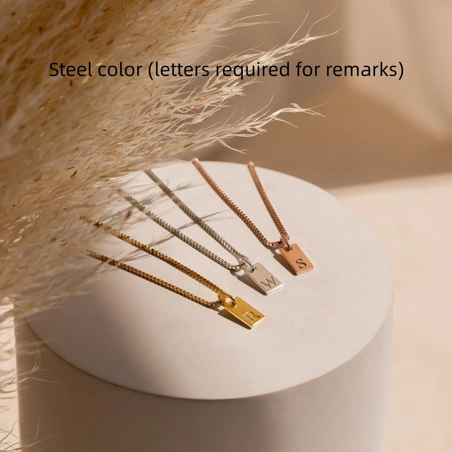 Sleek Hanging Tag Necklace