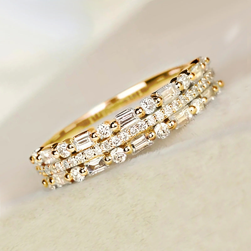 Three-Layer Circle Ring for Women