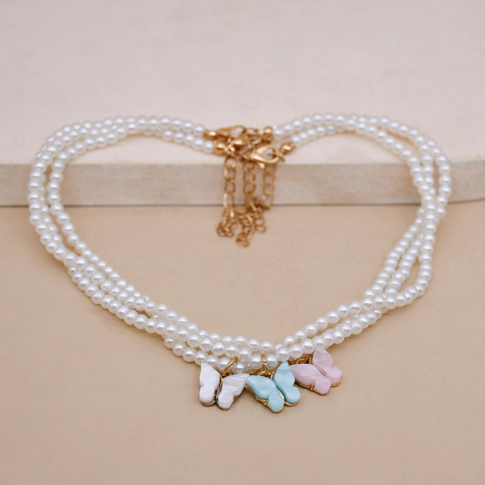 Women’s Opal and Pearl Bow Necklace