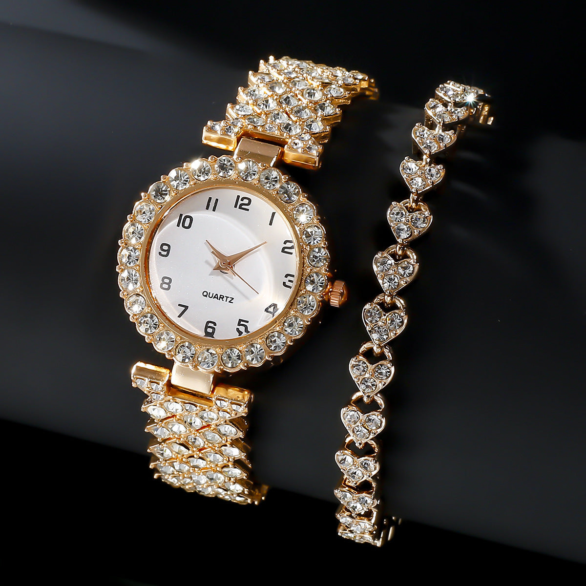 Stylish Ladies' Watch & Bracelet Gift Set