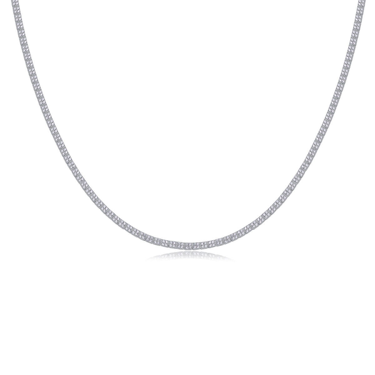 Luxury Winter Lake Diamond Necklace