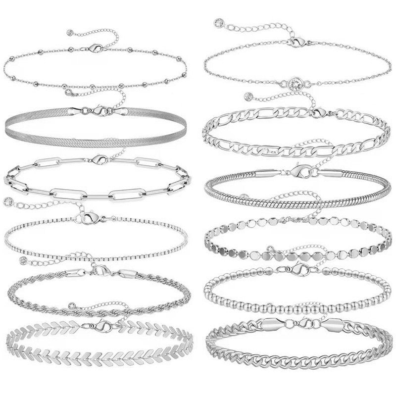 Stylish Gold Plated Chain Bracelets for Women