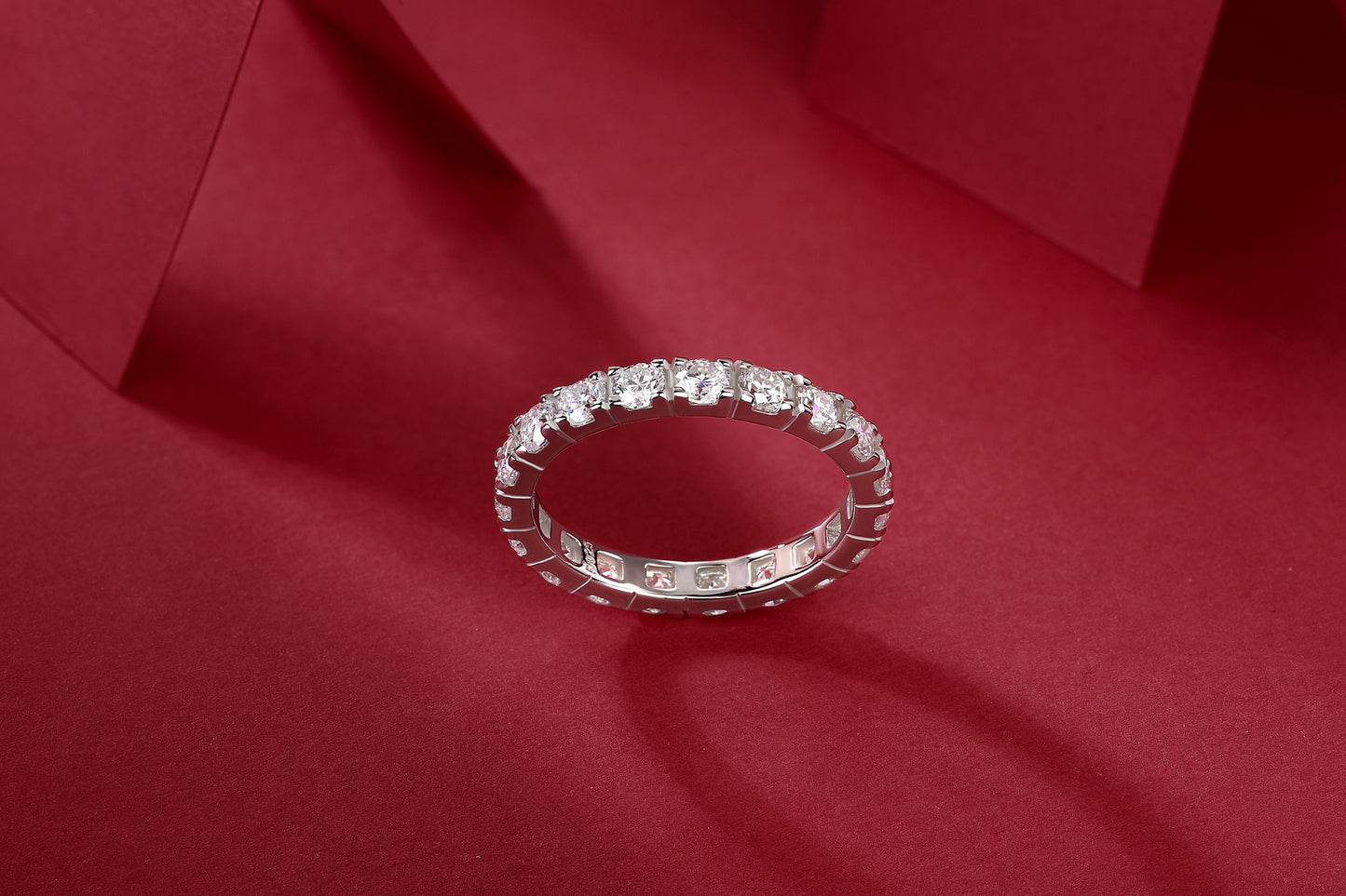Elegant Starry Sky Diamond Ring