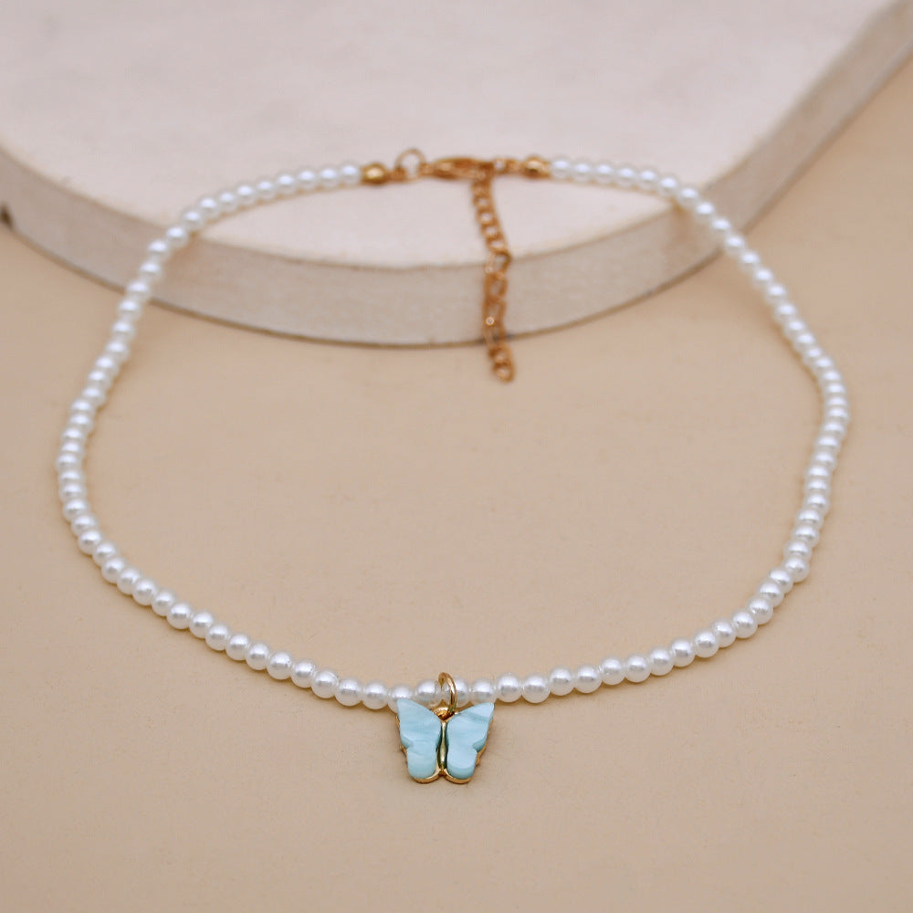 Women’s Opal and Pearl Bow Necklace
