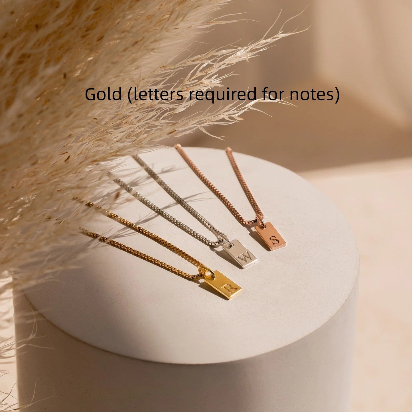Sleek Hanging Tag Necklace