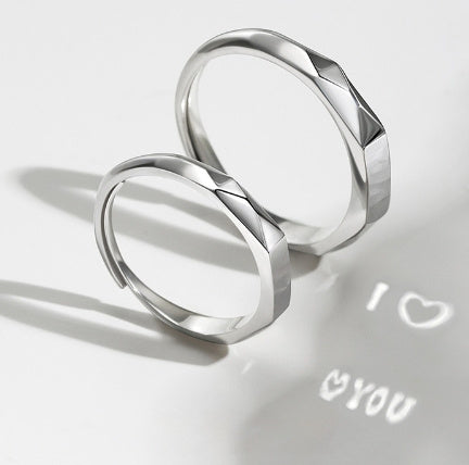 Love Pattern Engagement Ring