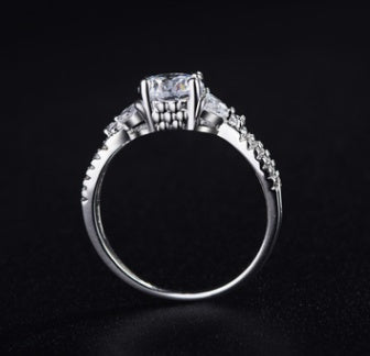 Stylish Hollow Design Zircon Ring