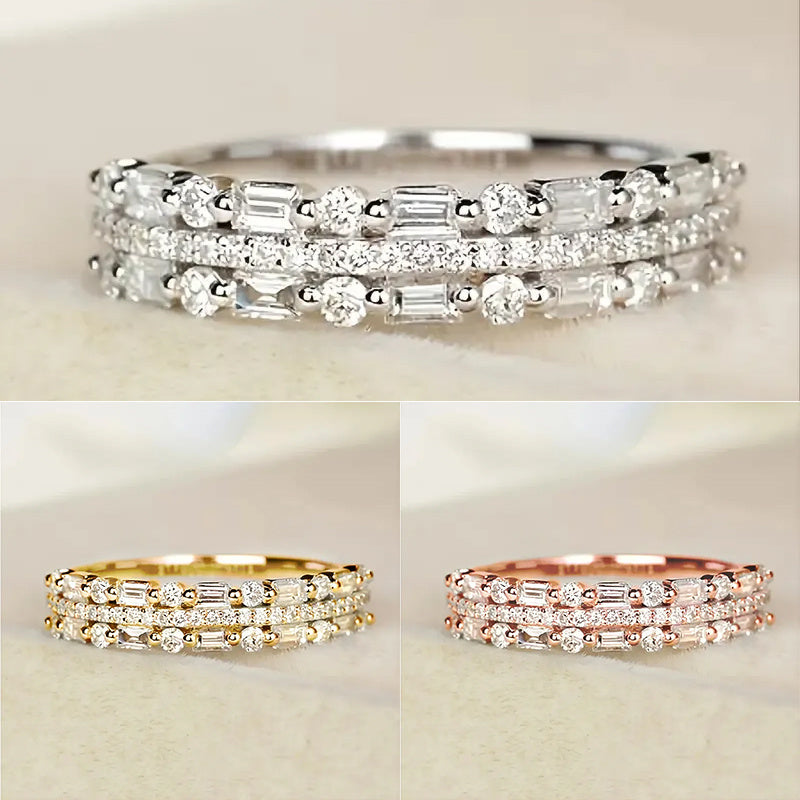 Three-Layer Circle Ring for Women