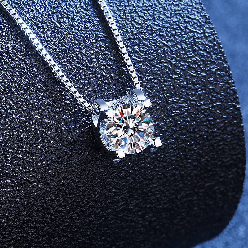 Women's Silver Bullhead Charm Necklace