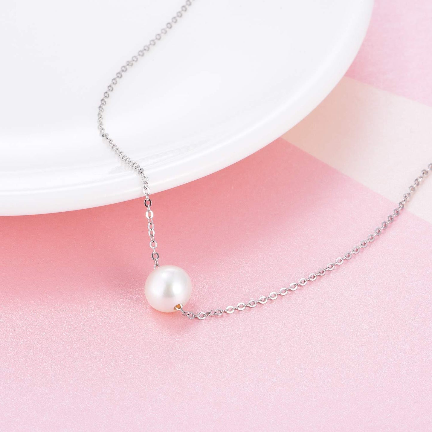 Sterling Silver Freshwater Pearl Choker Necklace