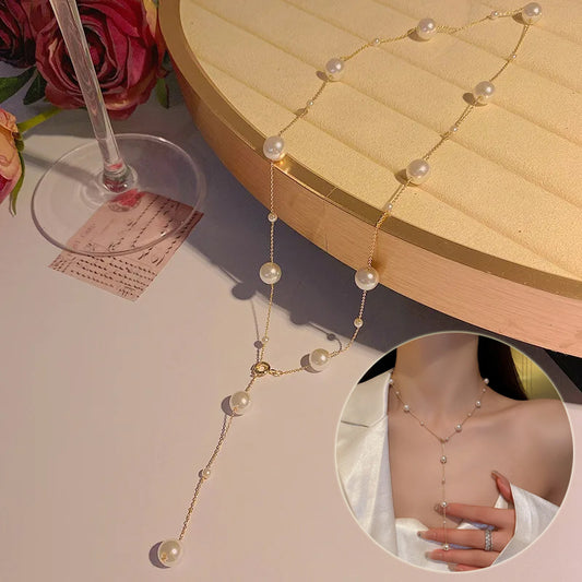 Trendy Starry Pearl Choker for Women